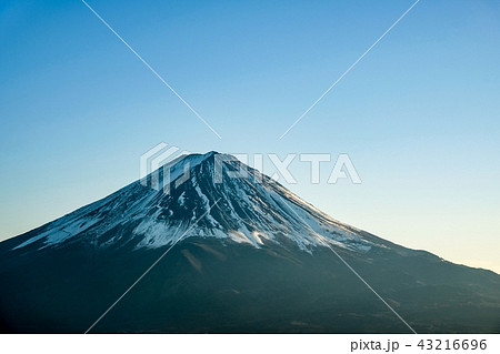 新道峠から望む富士山(夕景) 新道峠から望む富士山(夕景) 43216696