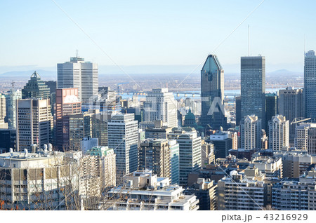 Montreal Skyline in winter, Canada Montreal Skyline in winter, Canada 43216929
