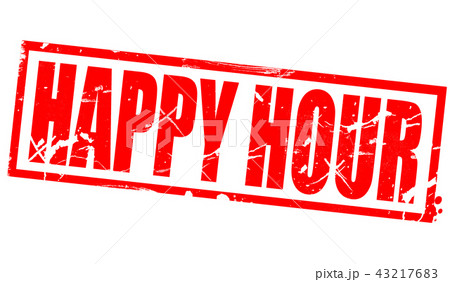 Happy hour in red frame 43217683
