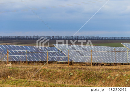 Photovoltaics in solar power station Photovoltaics in solar power station 43220241