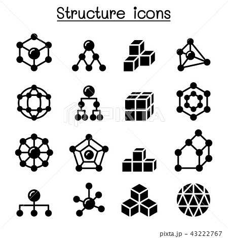 Structure icon set Structure icon set 43222767