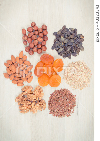 Healthy food for brain power containing vitamins 43223343