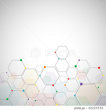 Abstract hexagon background , Technology polygonal - Stock Illustration  [43225555] - PIXTA