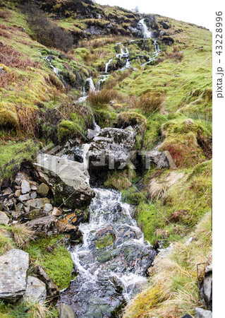 Waterfall and river at Ystad Ybytsy Estate in Wales - United Kingdom Waterfall and river at Ystad Ybytsy Estate in Wales - United Kingdom 43228996
