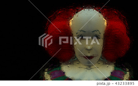 Dark creepy joker face scare haunt 43233895