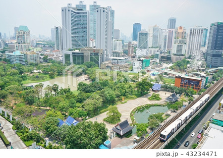 View of Benchasiri park and surrounding in Bangkok 43234471