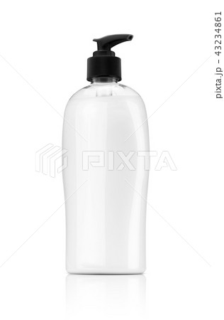 blank packaging pumping gel soap or shampoo bottle 43234861