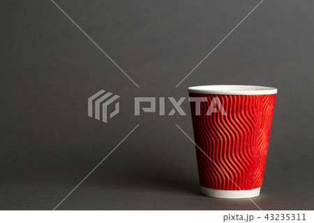 coffee in a red cup 43235311