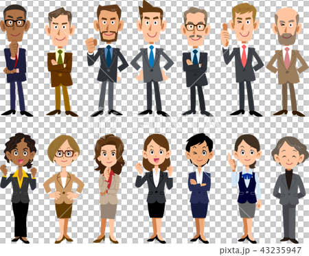 様々な年代と人種のビジネスパーソン 様々な年代と人種のビジネスパーソン 43235947