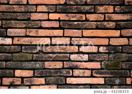 Old red color brick wall textured background Old red color brick wall textured background 43236353