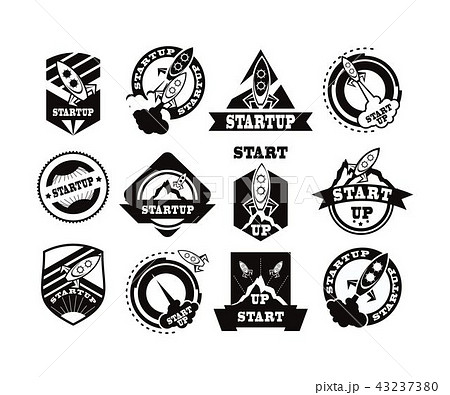 set of rockets icons 43237380