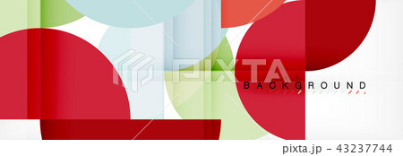 Circle modern geometrical abstract background illustration 43237744