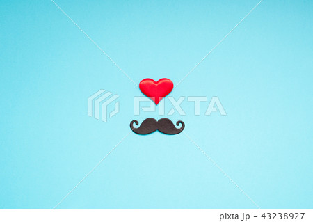 Paper moustaches for men fathers dad concept Paper moustaches for men fathers dad concept 43238927