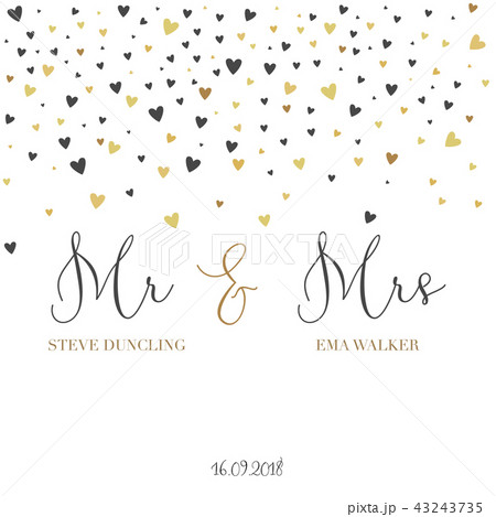 Wedding invitation template vector illustration Wedding invitation template vector illustration 43243735