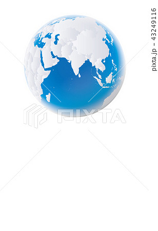 地球アジア青グレー2 地球アジア青グレー2 43249116