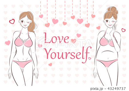 woman with love yourself concept 43249737