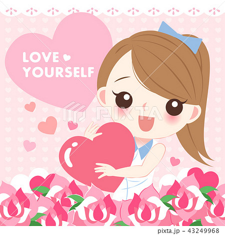woman with love yourself concept 43249968