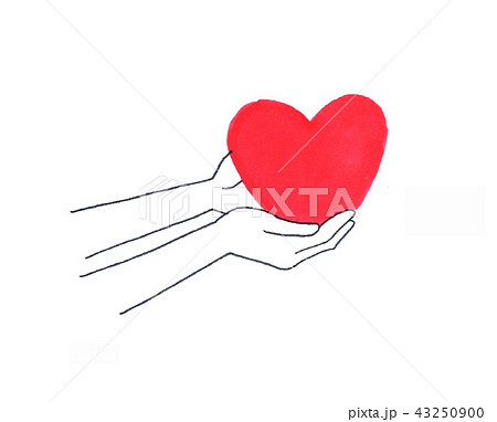 てのひら ハート おもいやり てのひら ハート おもいやり 43250900