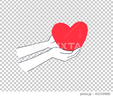 てのひら ハート おもいやり てのひら ハート おもいやり 43250900