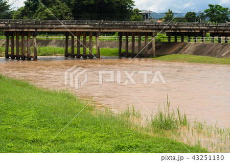 drainage at dam when floods in the rainy season drainage at dam when floods in the rainy season 43251130