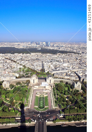 view from the Eiffel Tower on Paris view from the Eiffel Tower on Paris 43251469
