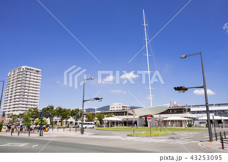 蒲郡市都市風景　蒲郡駅　南口　港町3番　交差点 43253095