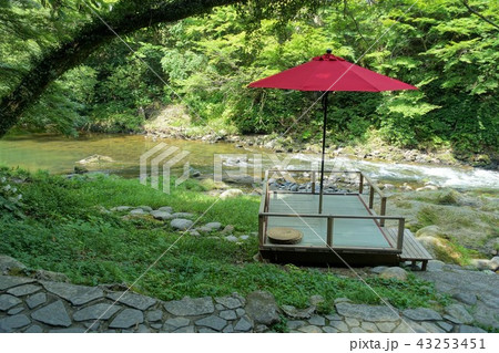 山中温泉　川床 43253451