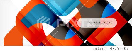 Color square shapes, geometric modern abstract background 43255407