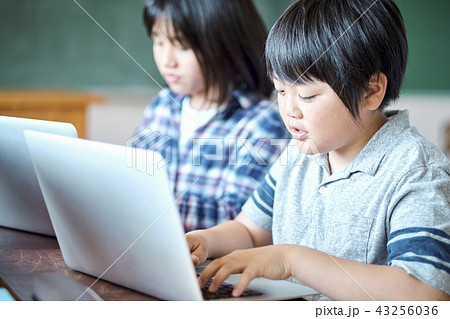 小学校のIT教育 授業風景 小学校のIT教育 授業風景 43256036