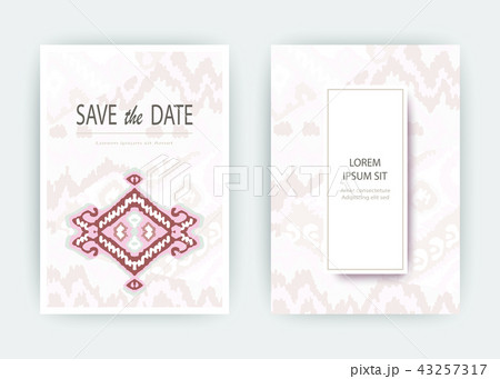 card ethnic bohemian arabesque pattern geometric 43257317