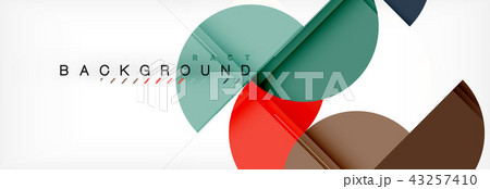 Circle abstract background, geometric illustration 43257410