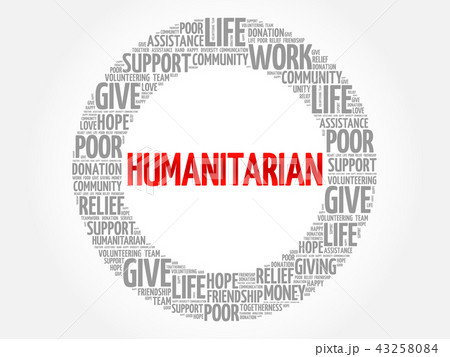 Humanitarian word cloud collage Humanitarian word cloud collage 43258084