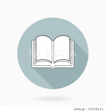 Fine Flat Icon With Book 43258211