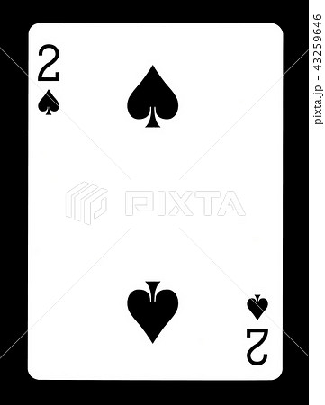 Two of spades playing card Two of spades playing card 43259646