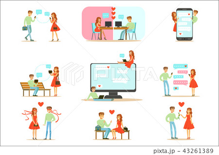 People Finding Love And Dating Using Dating Web Sites And App On Smartphones And Computers People Finding Love And Dating Using Dating Web Sites And App On Smartphones And Computers 43261389