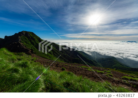 赤岳天望荘からの風景　横岳 43263817