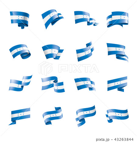 Honduras flag, vector illustration on a white background 43263844