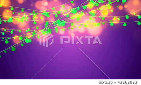 Animation of Gleaming Green Christmas Lights Animation of Gleaming Green Christmas Lights 43263933