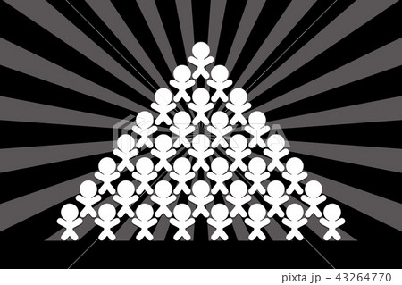 イメージ素材 友達 チームワーク 仲間 協力 ピラミッド 運動会 体育祭 競技 集中線 放射 組織 のイラスト素材 43264770 Pixta