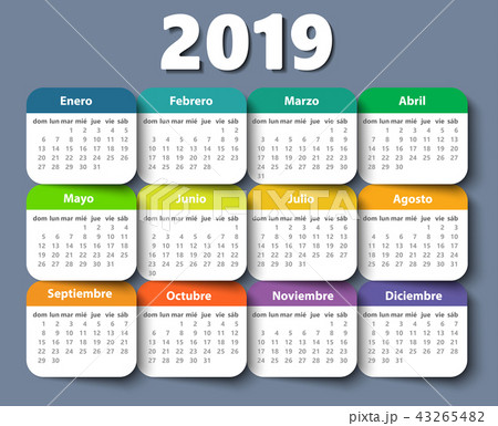 イラスト素材: Calendar 2018 year vector desi