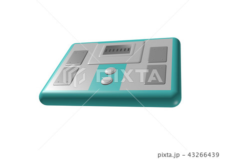 体重計のイラスト（デジタル体重計） 43266439