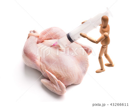 Genetic injection into raw chicken isolated 43266611
