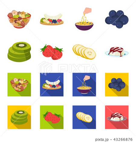 Fruits and other food. Food set collection icons in cartoon,flat style vector symbol stock Fruits and other food. Food set collection icons in cartoon,flat style vector symbol stock 43266876