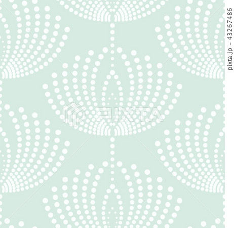 Flower pattern. Seamless white and blue ornament. 43267486