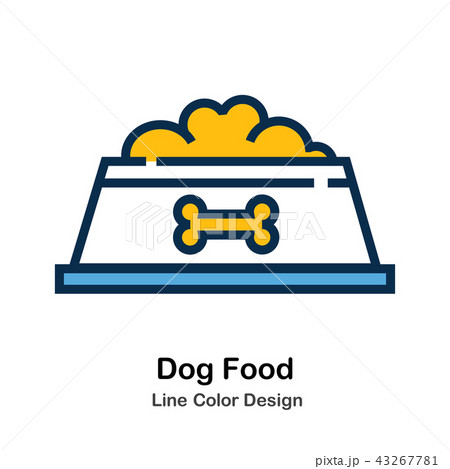 Dog Food Line Color Icon Dog Food Line Color Icon 43267781