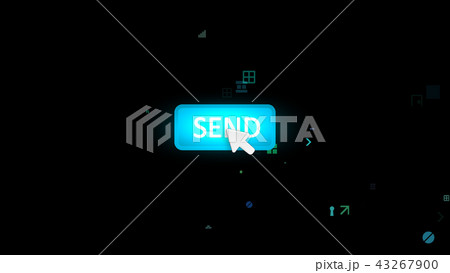 Blue send icon with white arrow Blue send icon with white arrow 43267900
