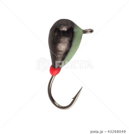 Fishing mormyshka Wobbler fishing theme over white 43268049