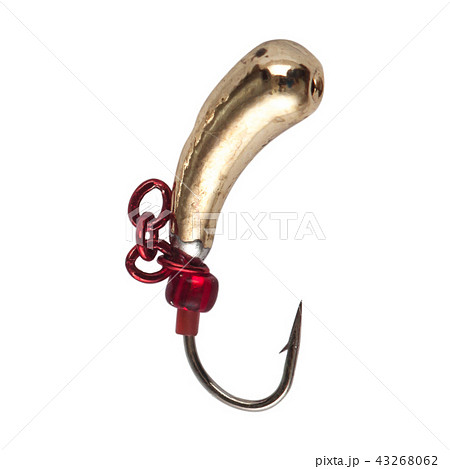 Fishing mormyshka Wobbler fishing theme over white 43268062