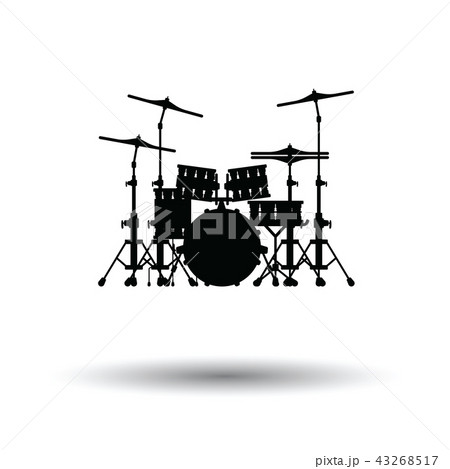 Drum Set Iconのイラスト素材