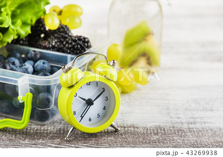 Alarm clock and berries 43269938